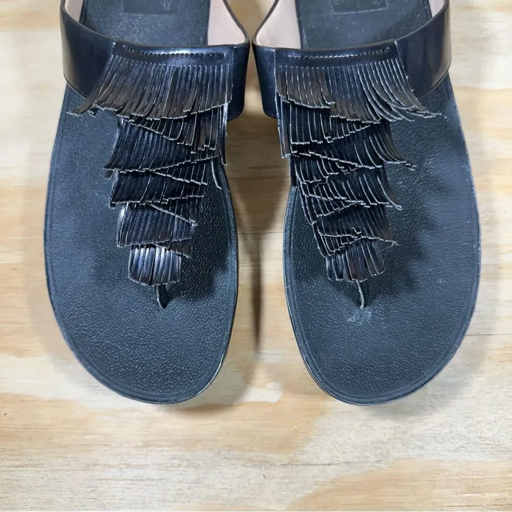 Fitflop Black Platform Sandals Women’s Size 9